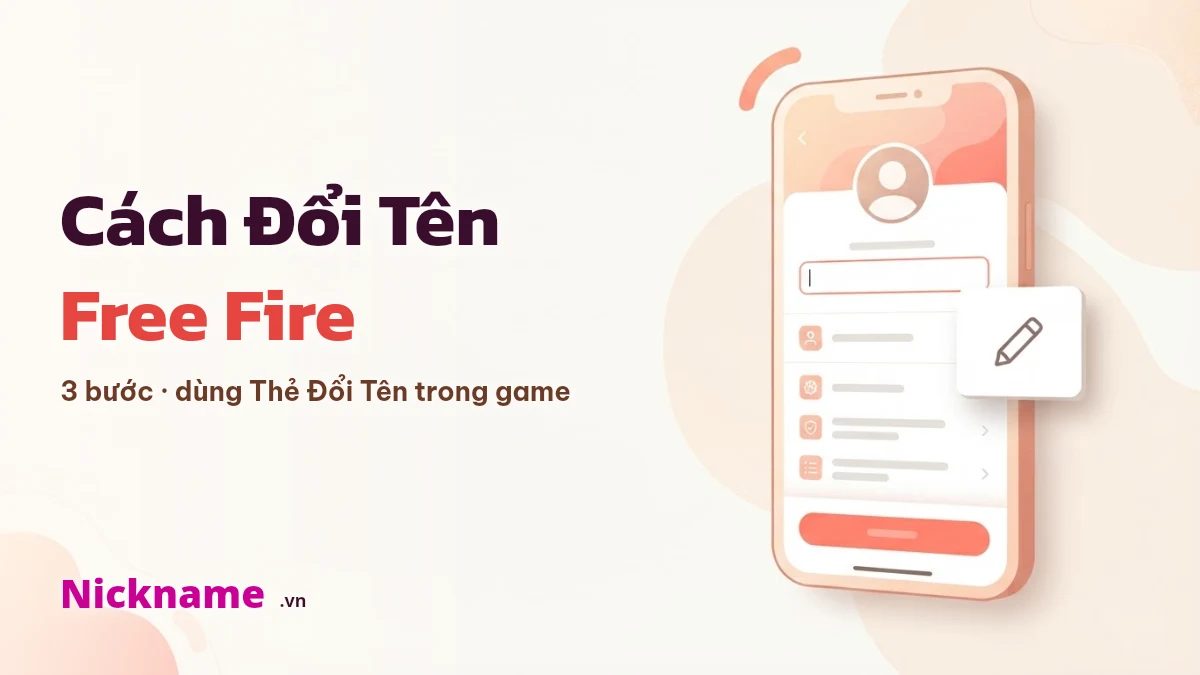 Cách đổi tên Free Fire bằng Thẻ Đổi Tên trong game