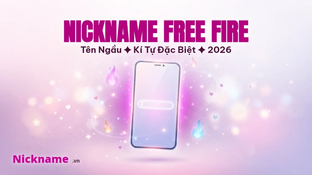Nickname Free Fire ngầu kí tự đặc biệt 2026
