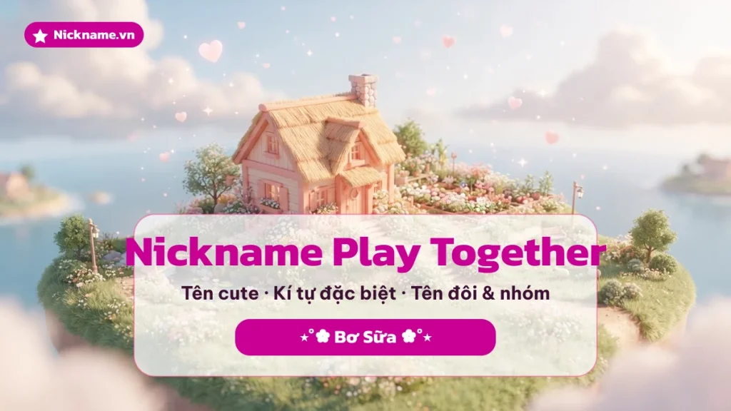 Nickname Play Together cute, kí tự đặc biệt trên Nickname.vn