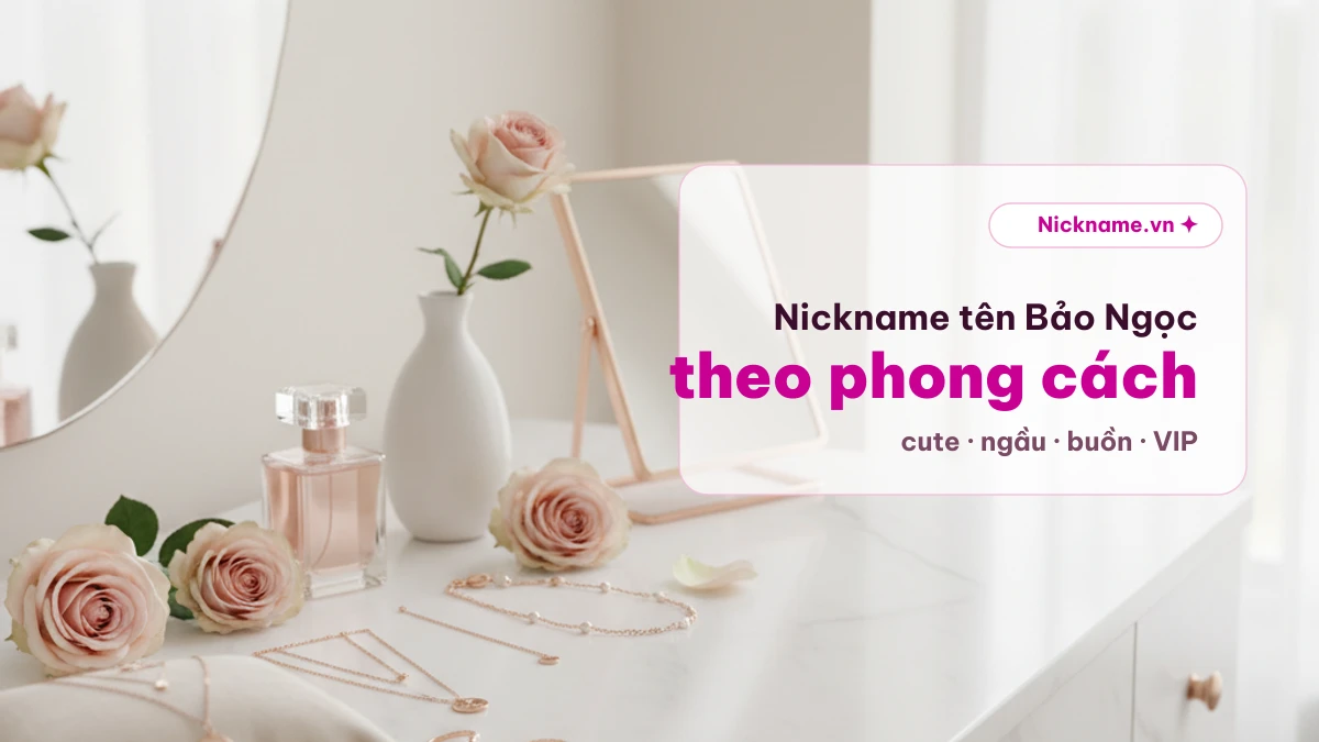 Nickname tên Bảo Ngọc theo phong cách cute, ngầu và VIP