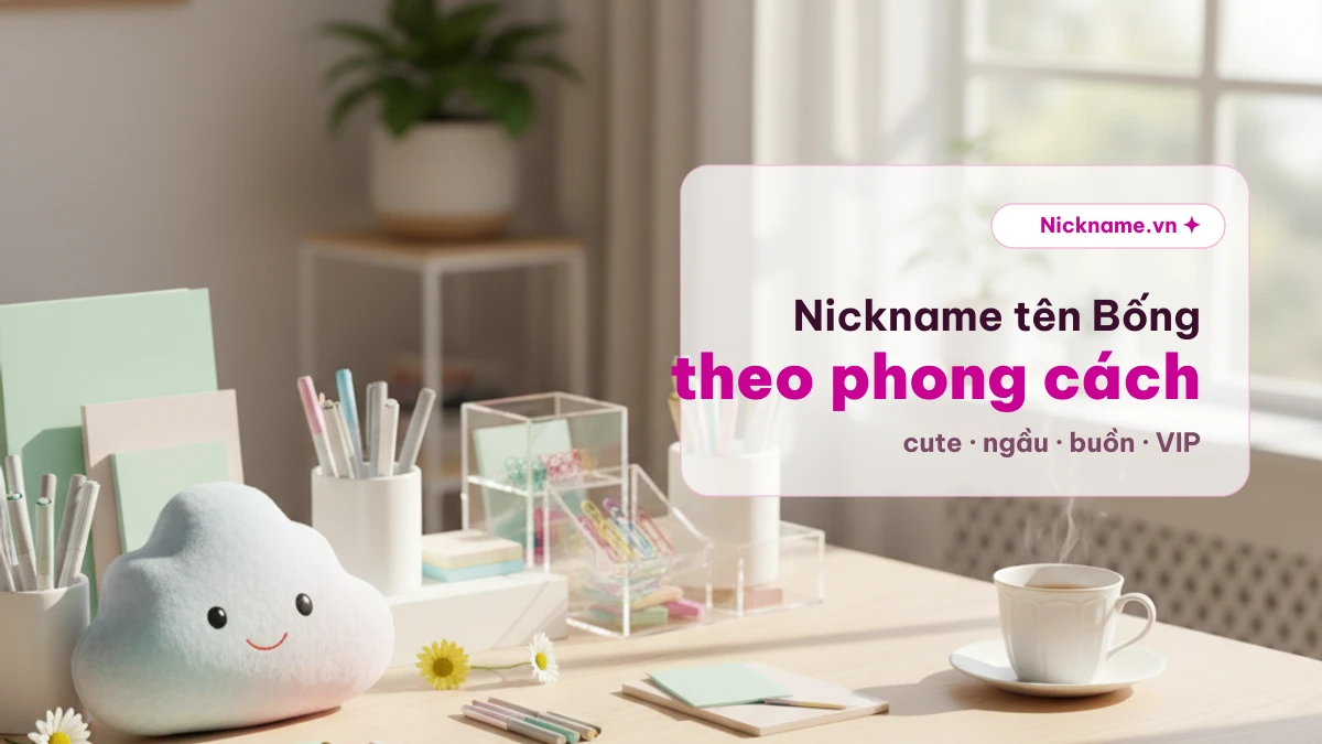 Nickname tên Bống theo phong cách cute, ngầu và VIP