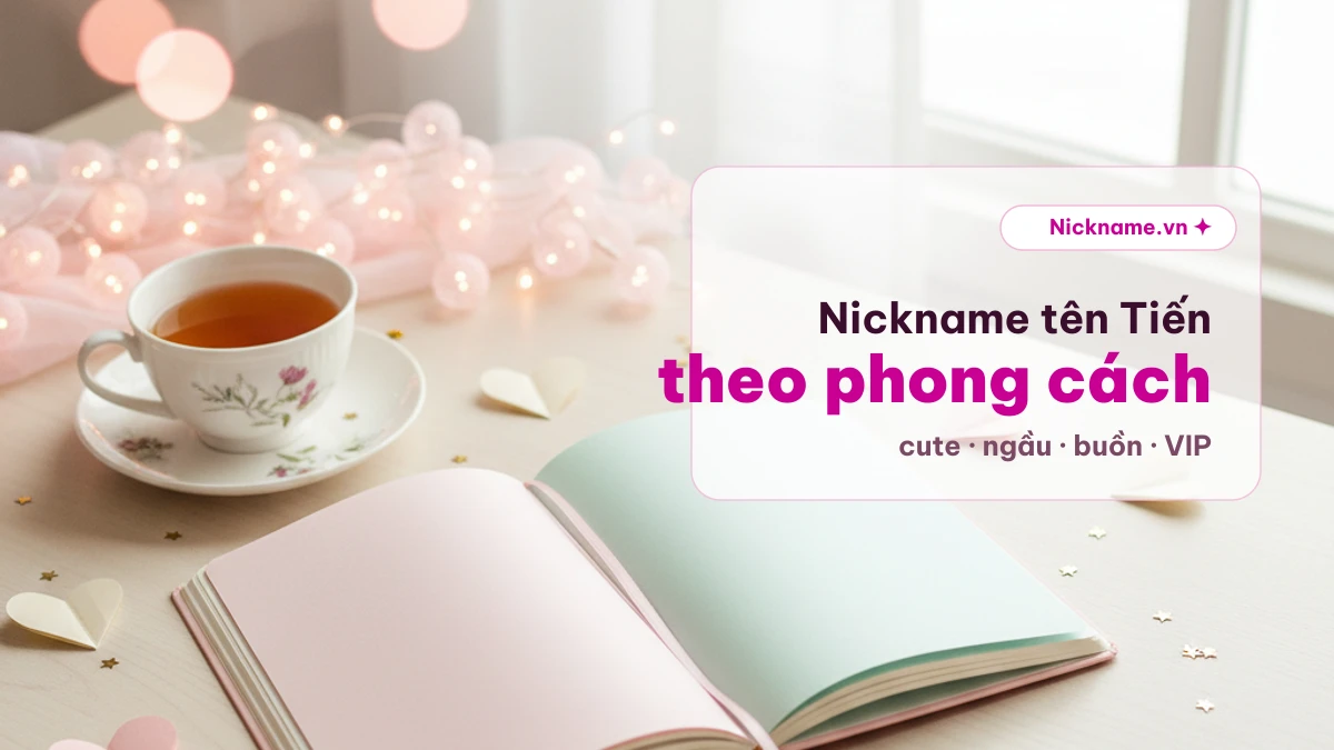 Nickname tên Tiến theo phong cách cute, ngầu và VIP