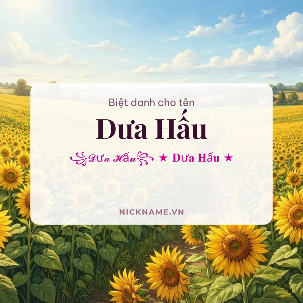 Biệt Danh Cho Tên Dưa Hấu 2026 🍉 146+ Mẫu Cute Miễn Phí