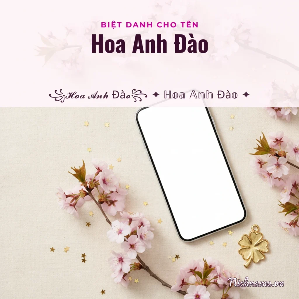 Biệt Danh Cho Tên Hoa Anh Đào 2026 🌸 155+ Mẫu Miễn Phí