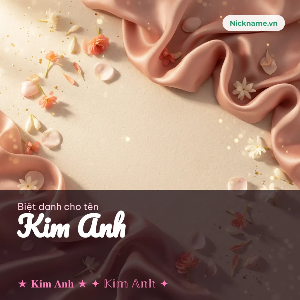 Biệt Danh Cho Tên Kim Anh 2026 ✨ 176+ Mẫu Đẹp Miễn Phí