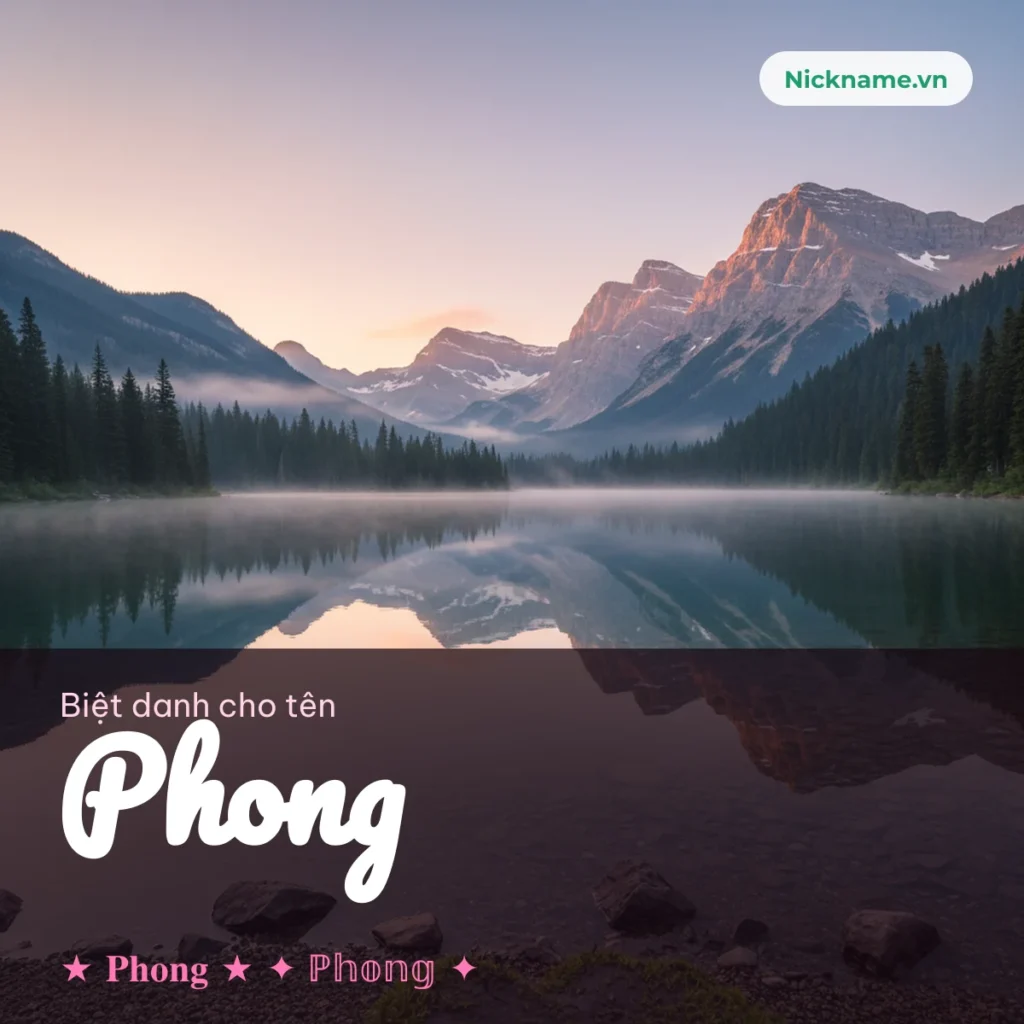 Biệt Danh Cho Tên Phong 2026 🍃 166+ Mẫu Ngầu Miễn Phí