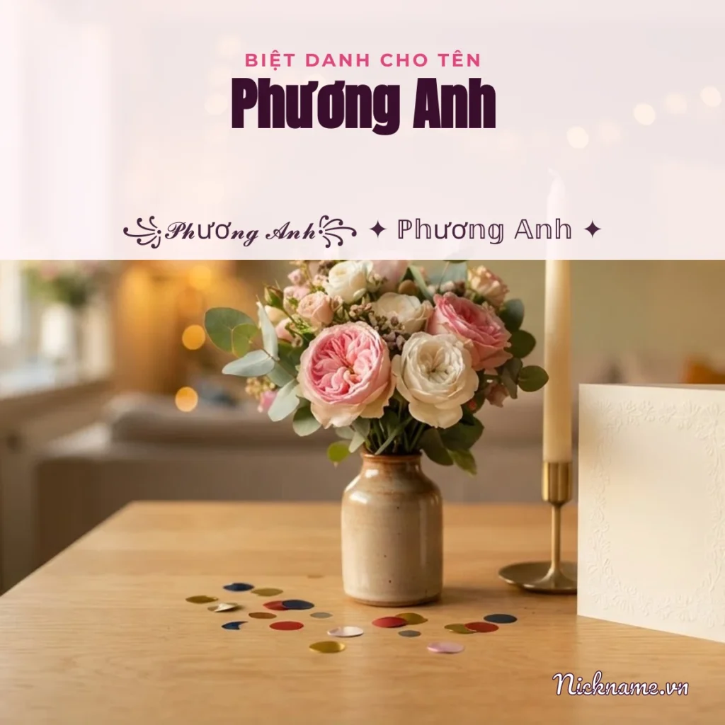 Biệt Danh Cho Tên Phương Anh 2026 💐 144+ Mẫu Đẹp Miễn Phí