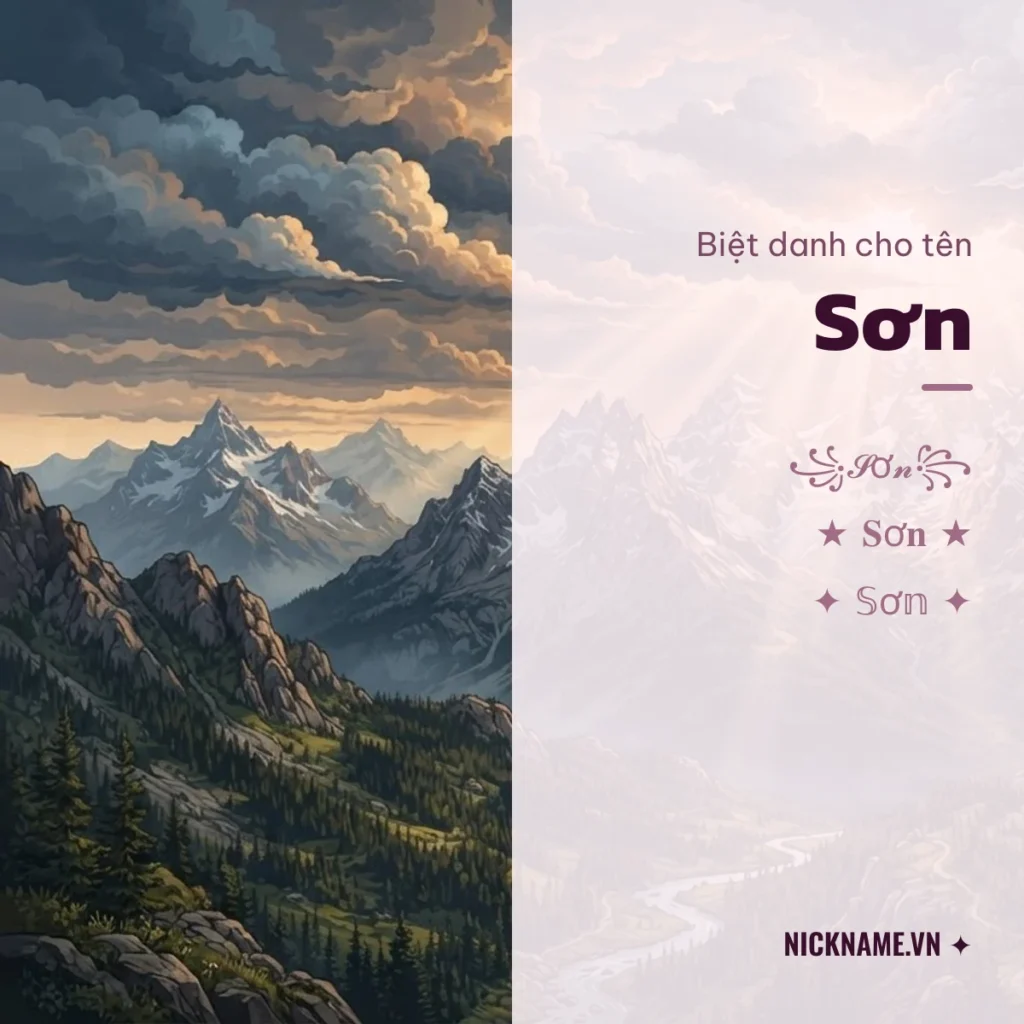 Biệt Danh Cho Tên Sơn 2026 ⛰️ 147+ Mẫu Ngầu Miễn Phí