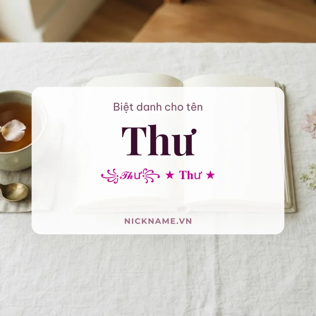 Biệt Danh Cho Tên Thư 2026 📖 175+ Mẫu Đẹp Miễn Phí