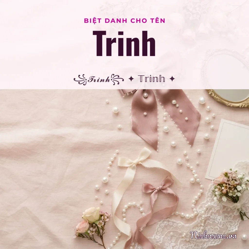Biệt Danh Cho Tên Trinh 2026 🤍 153+ Mẫu Đẹp Miễn Phí