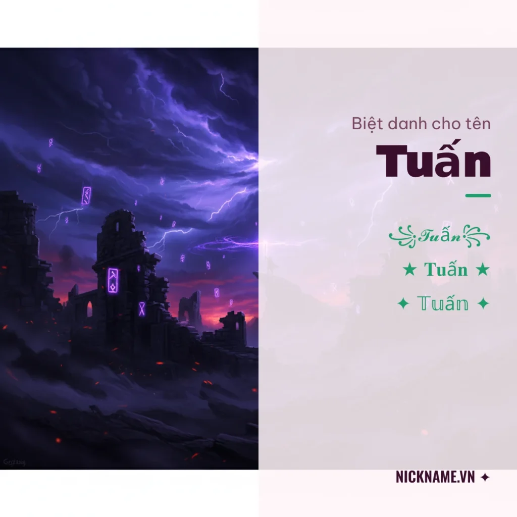 Biệt Danh Cho Tên Tuấn 2026 ⭐ 175+ Mẫu Ngầu Miễn Phí