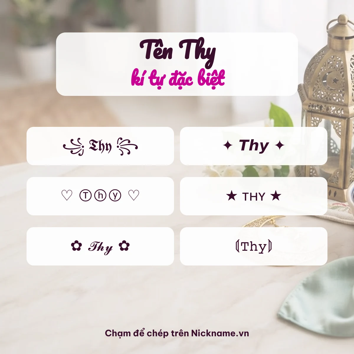 Tên Thy kí tự đặc biệt: 6 kiểu chữ Unicode để chép